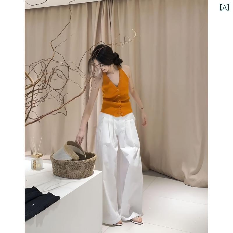 セットアップ レディース Vネック 2025 早春 v ネックの カーディガンの ニット ベストの レディース中に ファッション的な コンビ ネーションの 雰囲気が。