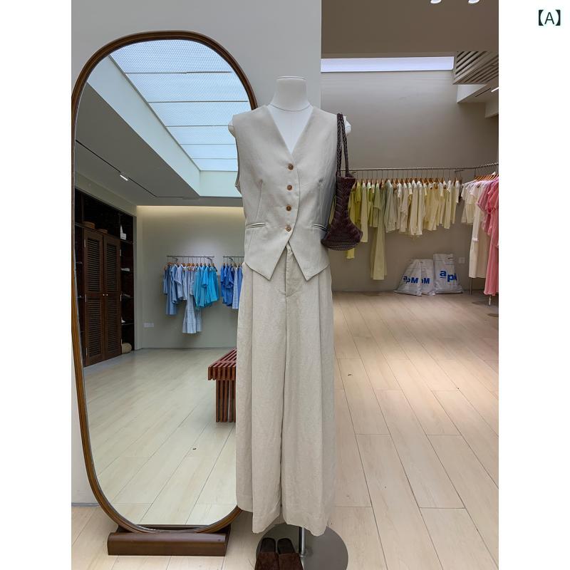 セットアップ レディース Vネック フランス 高級 感 老 銭 風 セットの 緩み 感が。