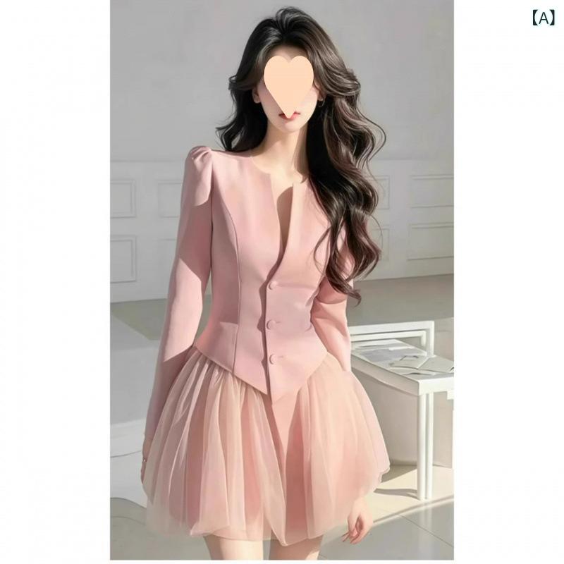 シフォン スカートきれいめ セット / 単 火 きれいで 独特な 綺麗で 高級 感が。