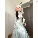 シフォン スカートきれいめ フランスの 小さい 飛 袖の ワンピースの レディース 夏の 美しい 海辺の 休暇の 高級 感は 腰の a 字のの 長い スカートを 収めます。x2