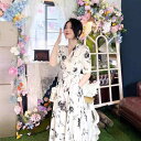花柄ロングプリーツスカート フラワープリント 白い 花の ワンピースの 女性 2025 夏の 新型のは 腰の ハイエンド 精巧 フランスの お茶を 収めて 小さい 背の 長い スカートを 休みます。x3