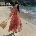 シフォン スカートきれいめ タイの 海辺の 休暇 ワンピース 高級 感 三 亜 旅行は 女装 して ビーチ スカートの ロング スカートを 撮影 します。x2