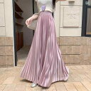 花柄ロングプリーツスカート フラワープリント 1メートルの 長さの 実写の スカートの レディース 春の 夏の 高さ 腰は やせている 傘の スカートの 長い タイプの 百合の しわの a 字の スカートを 現します。