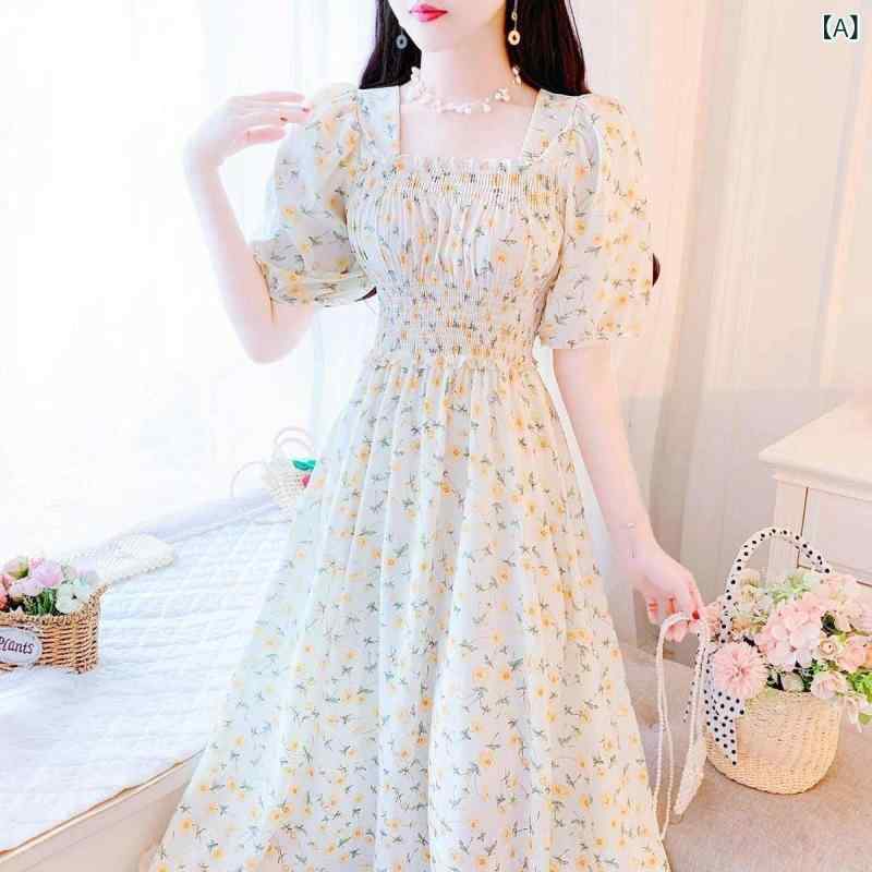 花柄ロングプリーツスカート フラワープリント 優しい 風は 塩が 甘くて やせている ロング スカートの..