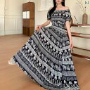 花柄ロングプリーツスカート フラワープリント 綿の シルクの 花の 半袖の ワンピースの 海辺の 休暇の 人の 綿の 大きい 振り子の アンドロメダの スカートの 大きいサイズ プリントの 1 字の 襟の 長い スカート