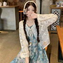 花柄ロングプリーツスカート フラワープリント 2025夏 フレンチ レトロ 油絵 花柄 サスペンダー ドレス 海辺 休暇 ロング スカート ツーピース スーツ