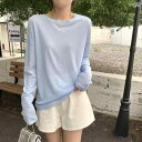 ロング丈tシャツ ワンピ ロンT 冷感 レディース アイスクリームの 日焼け防止の レディース 夏の 新型の ゆったりしていて やせている マスクの 長袖の t シャツ 薄手 タイプの 頭の エアコンの ブラウスの 上着を かぶせます。