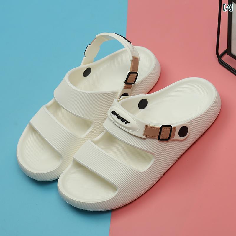 ビーチ サンダル つっかけ メンズ レディース ソフトソール 滑り止め カップル 万能 夏 シンプル おし..