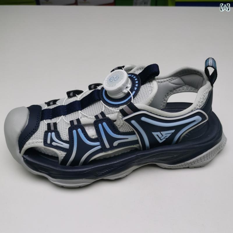 ビーチ サンダル メンズ 子供 クローズドトゥ 軽量 快適 夏 シンプル おしゃれ カジュアル ファッショ..