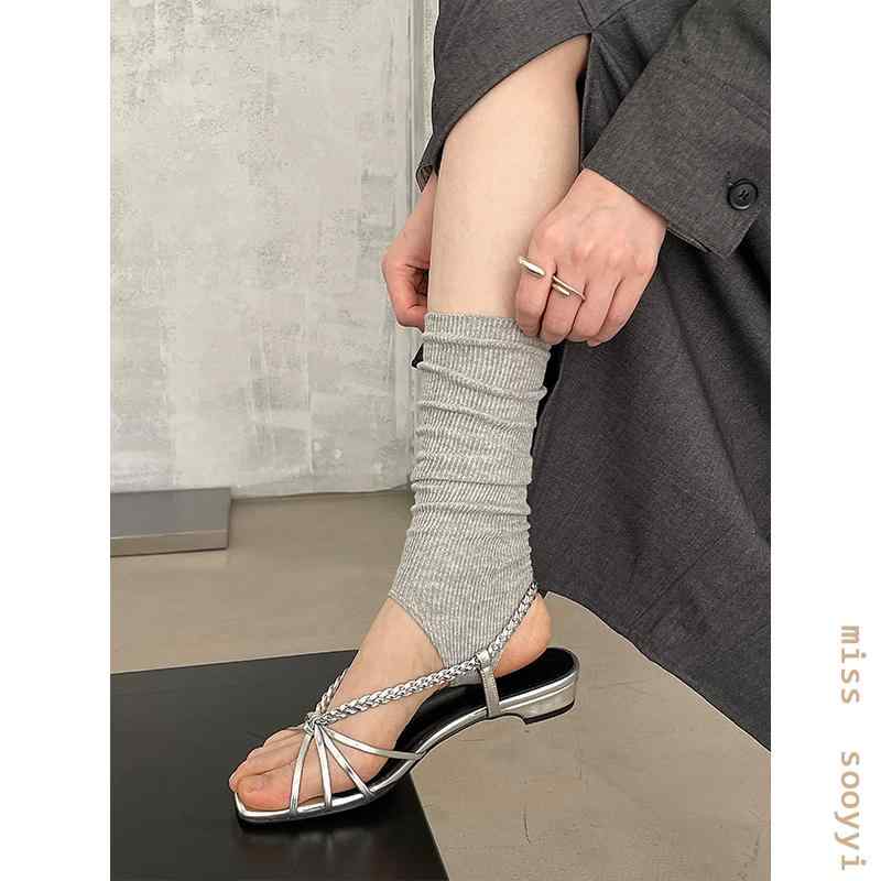 スライドサンダル外出履き 夏用 通気性 フォーム カジュアル レジャー ビーチ おしゃれ かわいい 綺麗 ファッション レディース シルバー ブラウン(4)