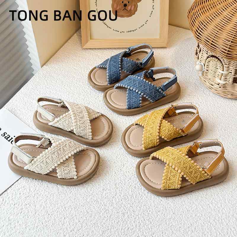 シューズ サンダル ソフトソール 幼児用 ベビー用 ファッション かわいい おしゃれ 脱げにくい 汚れ防止 滑り止め 通気性 外出用 アウトドア 夏 ベージュ イエロー ブルー