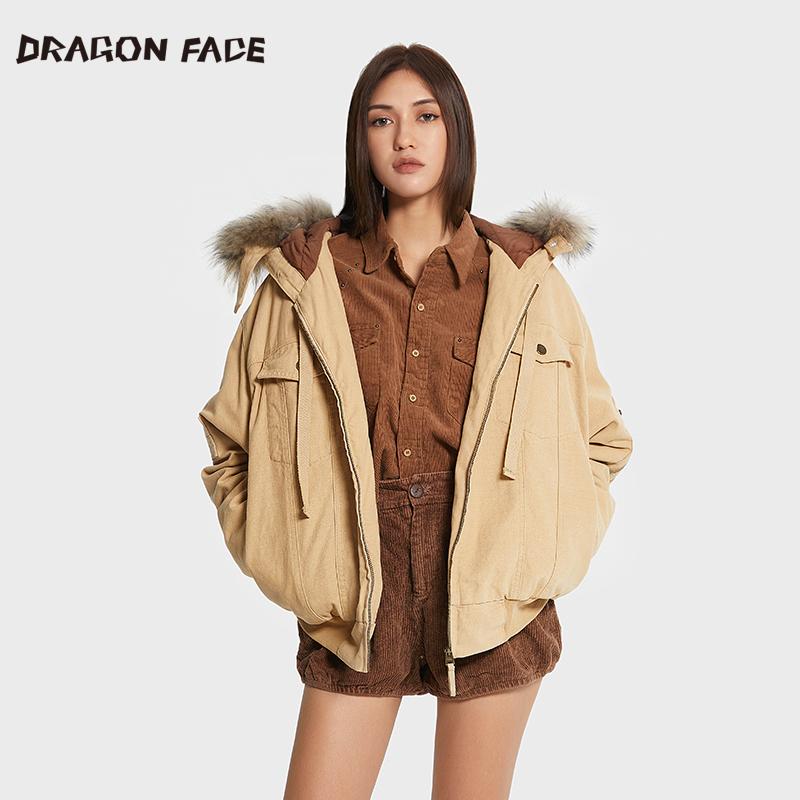 マウンテンパーカー フード付き アウトドア カジュアル おしゃれ 防風 暖かい ジャケット ゆったり 機能性 ウィンドブレーカー レディース カーキ