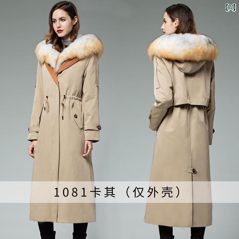 マウンテンパーカー フード付き アウトドア カジュアル おしゃれ 防風 暖かい ジャケット ゆったり 機能性 ウィンドブレーカー レディース カーキ