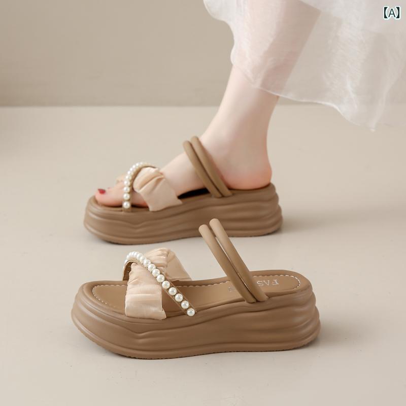 サンダル ビーチ レディース 厚底 ソフトソール 疲れにくい 万能 スカート向け シンプル おしゃれ カジ..