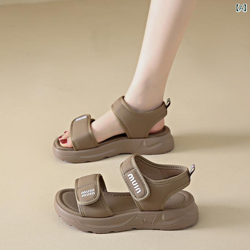 サンダル ビーチ レディース 妊婦 ソフトソール スカート向け シンプル おしゃれ カジュアル ファッシ..