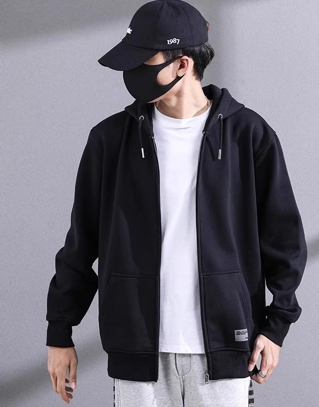 マウンテンパーカー 長袖 フード付き スウェット カジュアル ストリート おしゃれ ファッション オーバー サイズ トップ メンズ ブラック ブルー