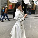 ジャケット コート レディース ミドル丈 秋 スリム ゆったり 韓国 西洋風 スリット入り シンプル おしゃれ カジュアル ファッション アウター 使いやすい ...
