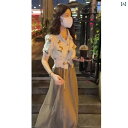 半袖 アンブレラ スカート レディース 中長 短い 上下セット 二点セット 夏 メッシュ シンプル おしゃれ カジュアル ファッション お出かけ アウター 使いやすい 便利 プリント入り