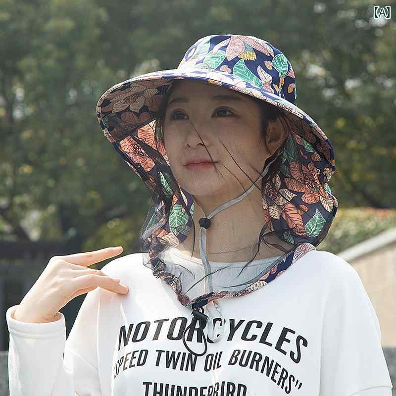 レインハット 巾着付き サンハット 紫外線対策 UVカット 通気性 防雨 つば広 アウトドア 旅行 レジャー