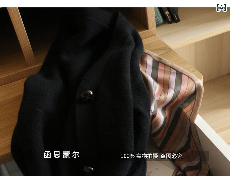 カーディガン セーター ジャケット Vネック レディース 短い 春秋冬 显瘦 ゆったり 厚手 ニット ラムウール シンプル おしゃれ カジュアル シンプル アウター ファッション 万能 便利