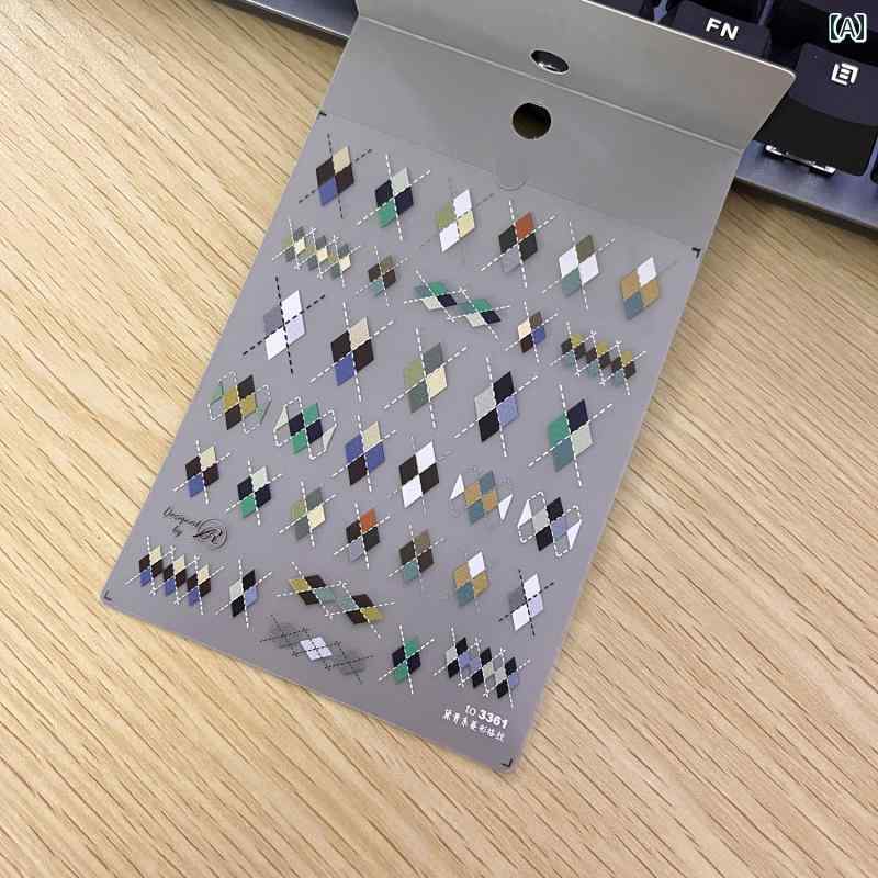 3D ネイル シール ステッカー 女の子 かわいい 綺麗 おしゃれ パターン 子供用 装飾 無毒 無味 ご褒美 ..