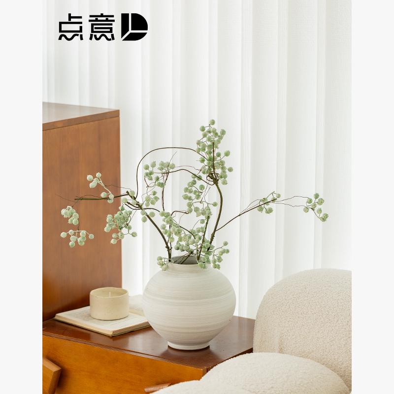 土鍋 花瓶 装飾品 リビングルーム フラワーアレンジメント セラミック 陶器 ドライフラワー ダイニング..