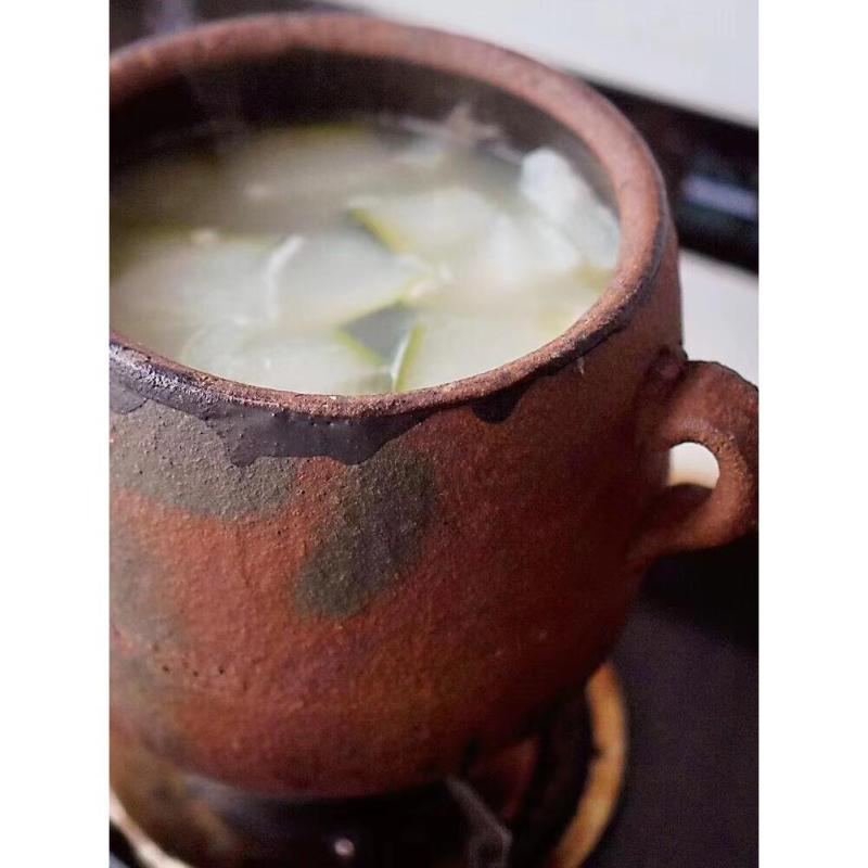 一人鍋用鍋 土鍋 スープ シチュー 煮込み おかゆ 業務用 直火用 昔ながら レトロ カバー付き シンプル 家庭用