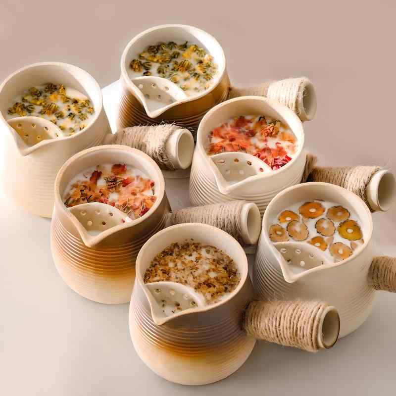 一人鍋用鍋 土鍋 ティーセット 缶 急須 陶器 ポット 雰囲気 ギフト お土産 磁器 直火乾燥可能 焙煎