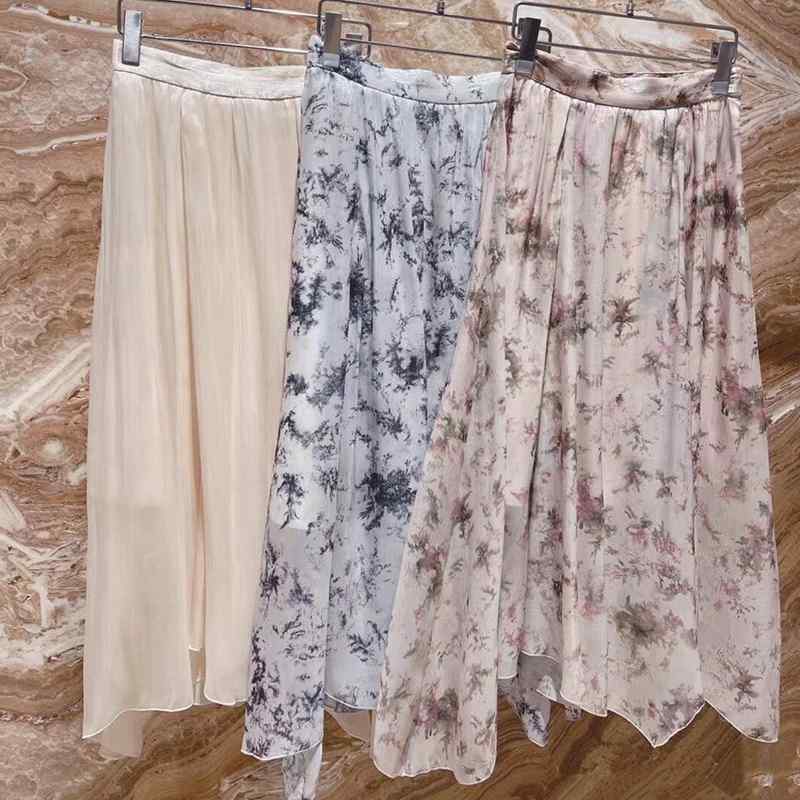 アシンメトリー ホワイトレース ヘム カジュアル ハイウエスト フレア マルチレイヤー スカート トップス エレガント セット かわいい おしゃれ 綺麗