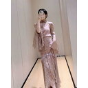 アシンメトリー ホワイトレース ヘム カジュアル ハイウエスト フレア マルチレイヤー スカート トップス エレガント セット かわいい おしゃれ 綺麗 フレン...