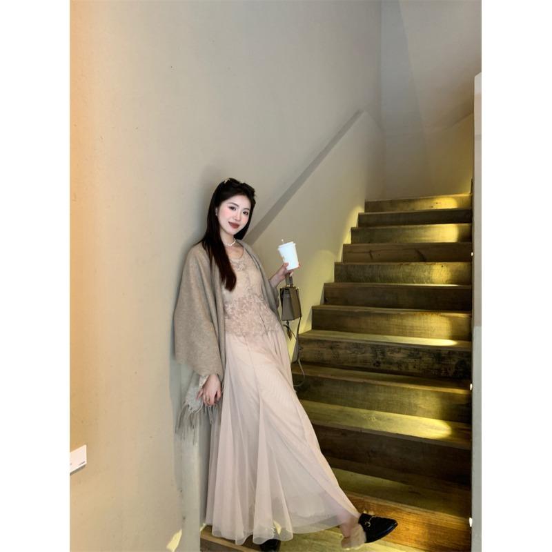 アシンメトリー ホワイトレース ヘム カジュアル ハイウエスト フレア マルチレイヤー スカート トップス エレガント セット かわいい おしゃれ 綺麗