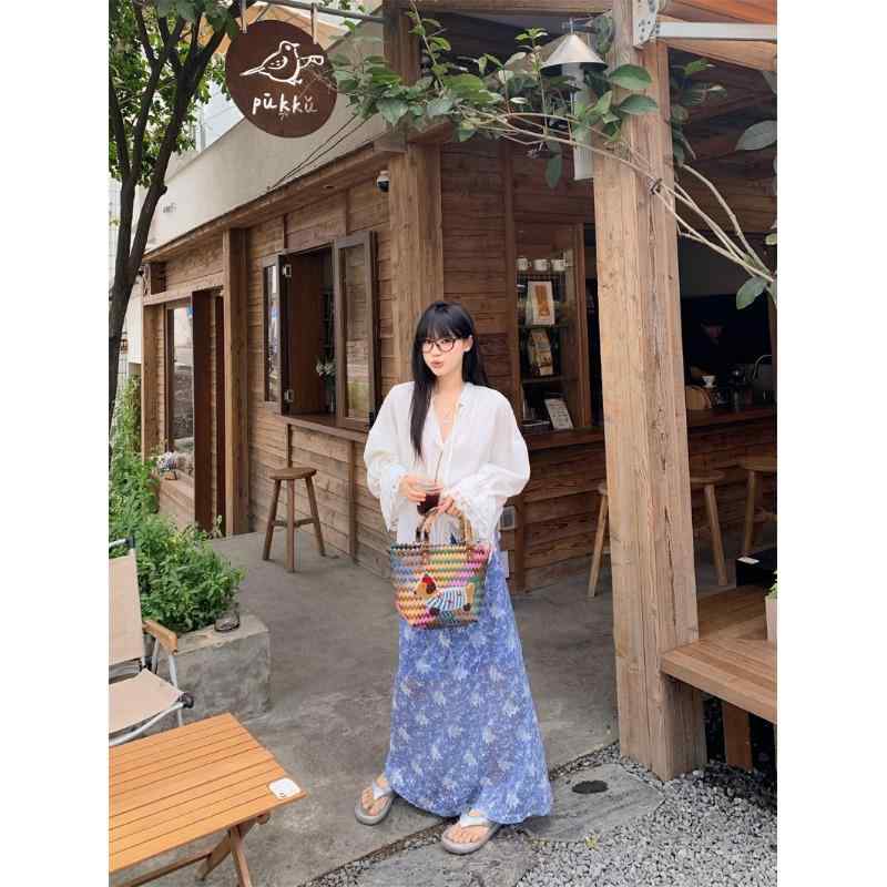 アシンメトリー ホワイトレース ヘム カジュアル ハイウエスト フレア マルチレイヤー スカート トップス エレガント セット かわいい おしゃれ 綺麗