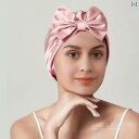 ナイト キャップ ハット シンプル 安眠 アーティファクト 帽子 二 重層 マルベリー スカーフ マタニティ ケア ヘッド バンド ピンク シャンパン ホワイト