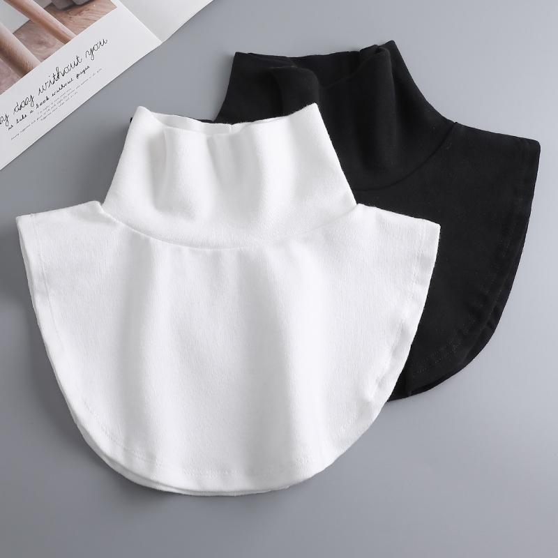 付け襟 女性 レディース 綿 コットン タートルネック インナーウェア 秋冬 韓国 カジュアル スウェットシャツ セーター レジャー