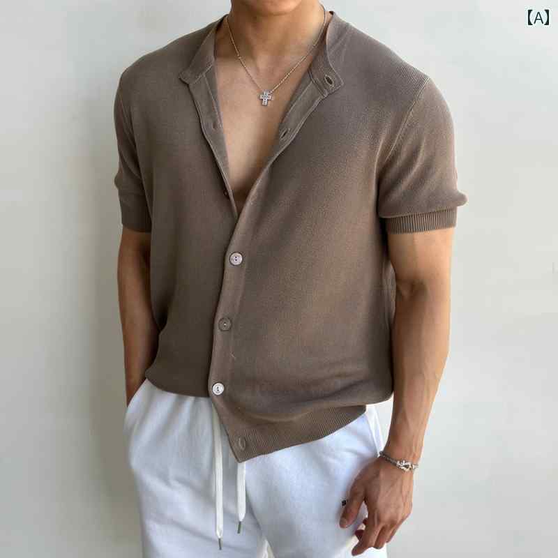 カットソー ワッフル Tシャツ ゆったり シンプル カラー カジュアル おしゃれ 綺麗 トップ アメリカン フィットネス レディース メンズ 半袖 ニットカーディガン メンズ 夏 アメリカン ブリ ティッシュ Tシャツ ラウンドネック カジュアル 軽量