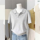 カットソー ワッフル Tシャツ ゆったり シンプル カラー カジュアル おしゃれ 綺麗 トップ アメリカン フィットネス レディース メンズ 夏の 女性用小さい グレーの ポロ カラー ニット 冷感 ショート トップス 韓国 ユニークで 美しい 半