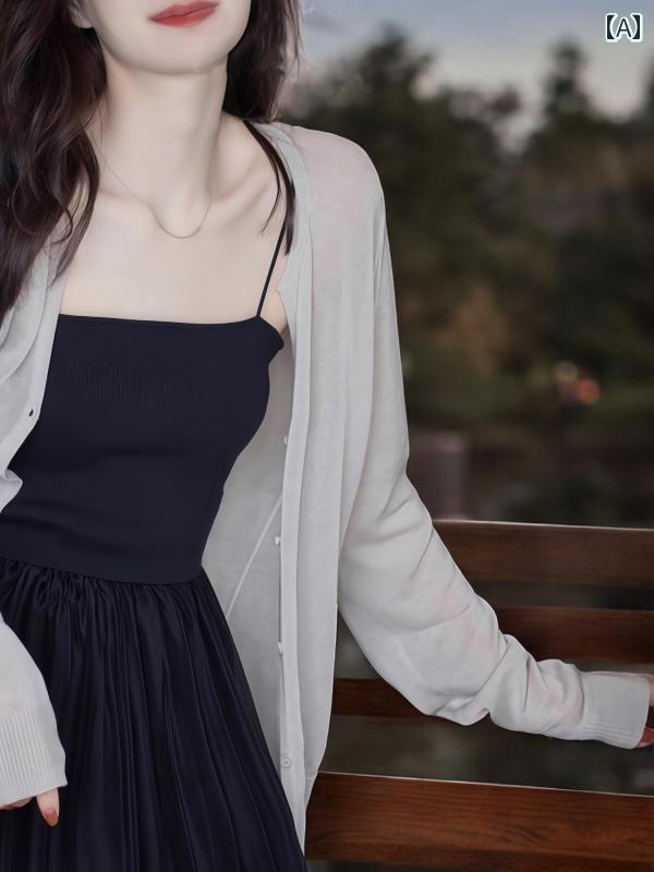 ニット vネックカーディガン vネック ニットカーディガン カーデガン バイカラーニット サマーニット サマーカーディガン カーディガン ベーシック ハウス /...