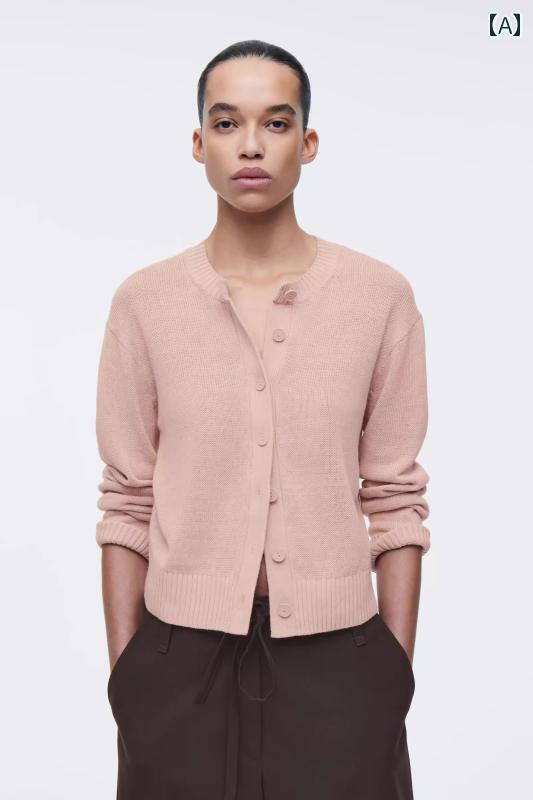 ニット vネックカーディガン vネック ニットカーディガン カーデガン バイカラーニット サマーニット サマーカーディガン カーディガン COS スタイル レデ...