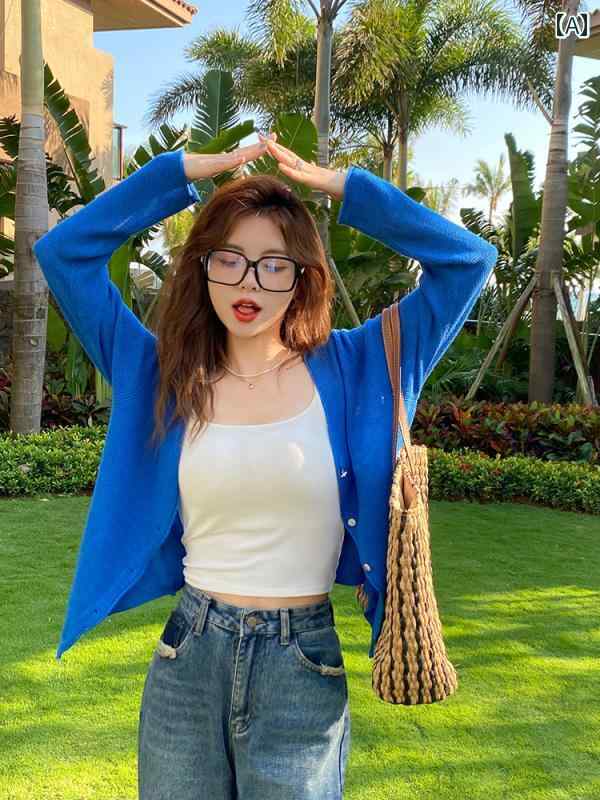 ニット vネックカーディガン vネック ニットカーディガン カーデガン バイカラーニット サマーニット ..