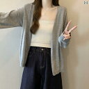 大きいサイズレディース 長袖 ニット セーター ジャケット 2025 春 mm スリム カーディガン トップ