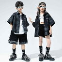 ヒップ ホップ パフォーマンス 衣類 ストリート ダンス スーツ 男の子 女の子 子供の日 コスチューム