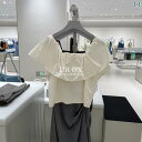 UR UX レディース 服 2024 夏の ファッション 雰囲気 フリル ワンショルダー オフショルダーブラウス シャツ イン