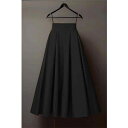 ~ 外商 婦人服は 小さい サイズ プリーツ ハイウエスト aライン 黒 スカート ロング スカートがです