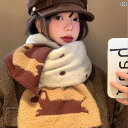 スヌード レディース 女性用 スカーフ ロング ショール ギフト おしゃれ 綺麗 かわいい ファッション 秋冬 暖かい 厚手 子犬 両面 ドット