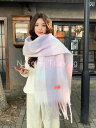 スヌード レディース 女性用 スカーフ ロング ショール ギフト おしゃれ 綺麗 かわいい ファッション 秋冬 暖かい 厚手 ホワイト パープル