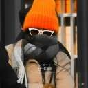 スヌード レディース 女性用 スカーフ ロング ショール ギフト おしゃれ 綺麗 かわいい ファッション 秋冬 暖かい 厚手 ブラウン チェック柄