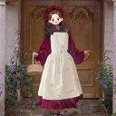 エプロン かわいい 和風 韓国 シンプル ロリータ コットン リネン レトロ 花屋 作業服 スカート ノースリーブ フリーサイズ ホワイト
