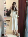 レディース ふんわり ワンピース 無袖 ロング丈 ティアード ガーリー 夏の 爽や かな チャイナ風 フェイク ツーピース ラウンドネックノースリーブ ベスト ドレス レディース 寒 禅 aライン ロング スカート