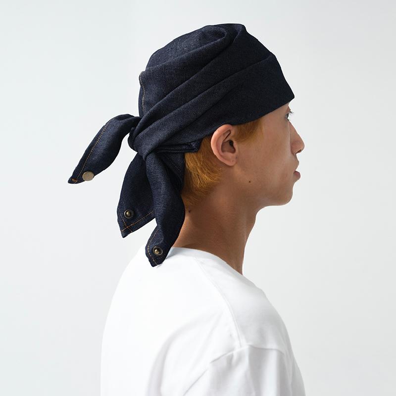 帽子 バンダナ ターバン 包頭 デニム チューブトップ ポケット 多機能 おしゃれ ファッション レトロ