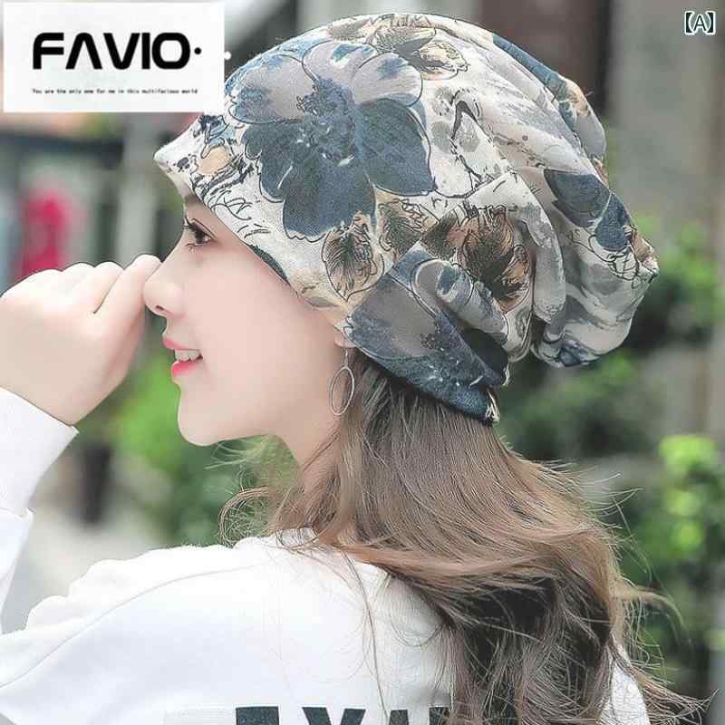 帽子 バンダナ ターバン 包頭 レディース 春夏 秋 薄手 日焼け防止 おしゃれ ファッション 安眠 グレー ブルー